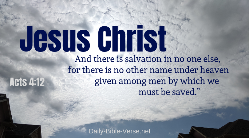 Daily Bible Verse | Salvation | Acts 4:12 (NKJV)