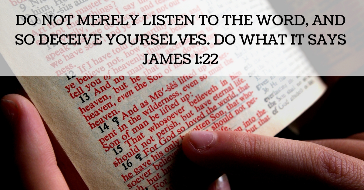 Daily Bible Verse | Daily Prayer | Daily Prayer - James 1:22