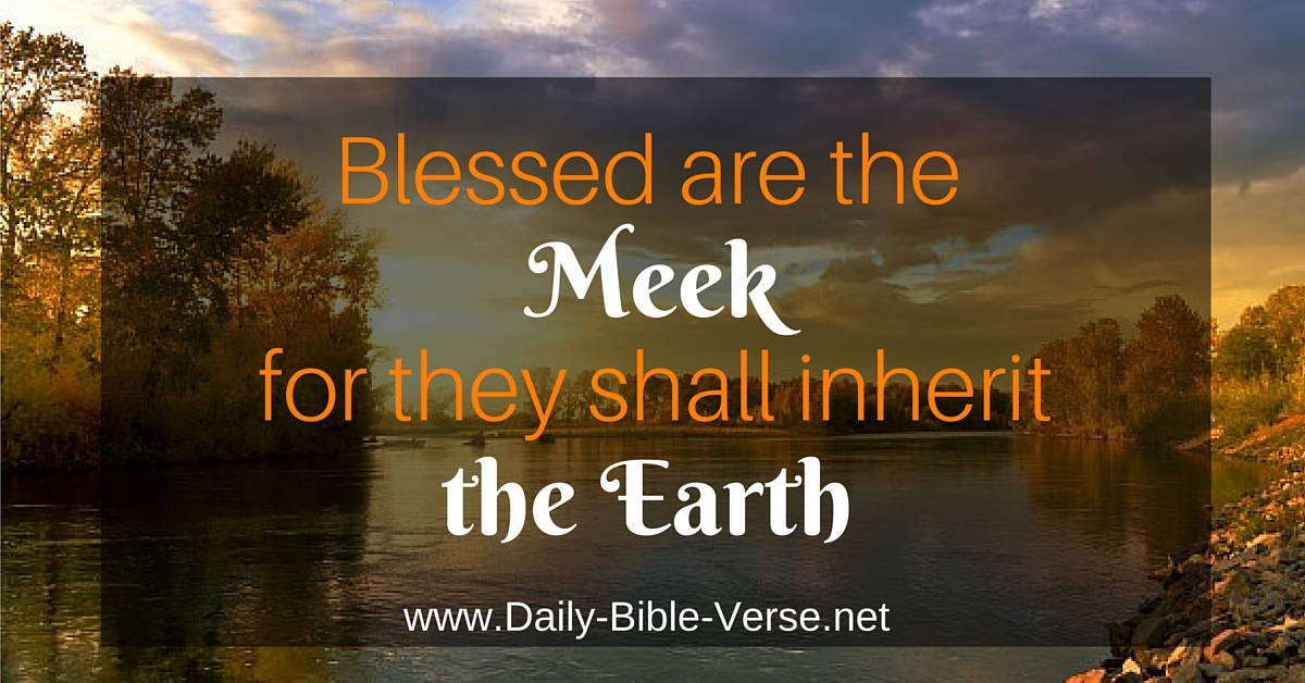 Daily Bible Verse Promises Of God Matthew 5 5