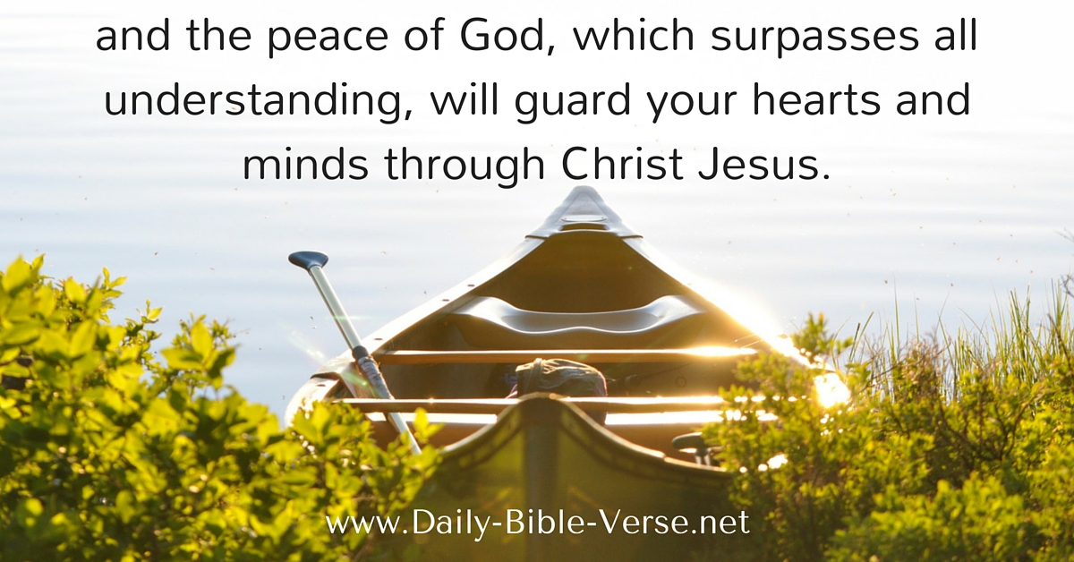 Daily Bible Verse Peace Philippians 4 7 NKJV 