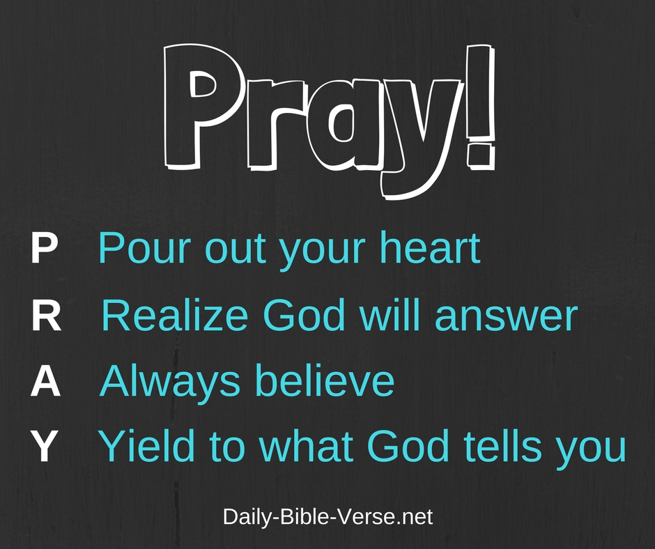 daily bible verse prayer