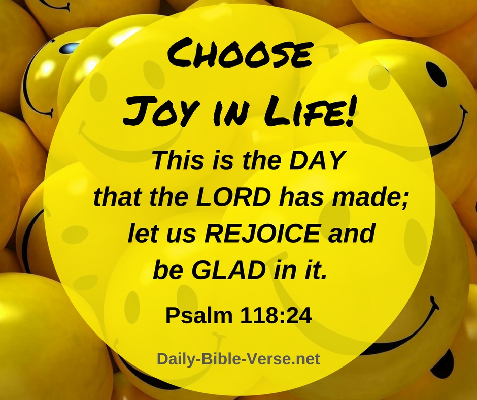 Daily Bible Verse | Verse of the Day | Psalm 118:24 (NASB)