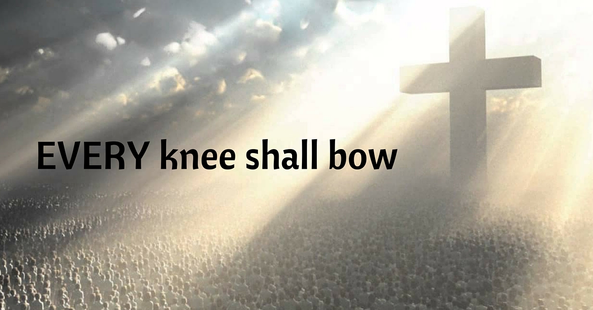 “As I live, says the Lord, Every knee shall bow to Me, And every tongue shall confess to God.”