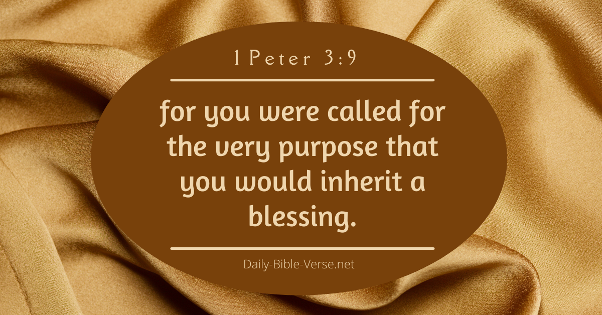 Daily Prayer - 1 Peter 3:9 | Daily Bible Verse