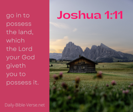 go in to possess the land, which the Lord your God giveth you to possess it.